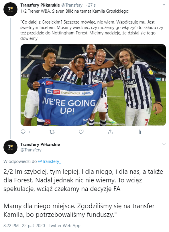 Trener WBA na temat SYTUACJI Grosickiego w klubie